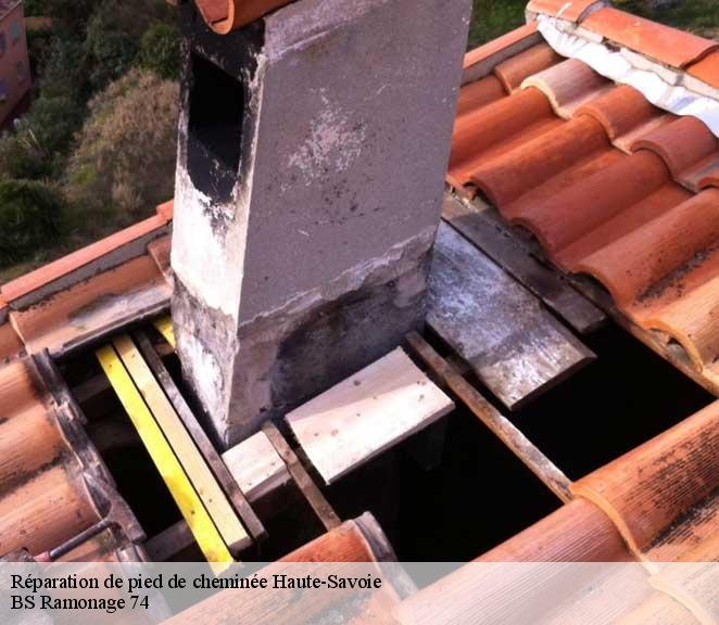 Réparation de pied de cheminée Haute-Savoie 